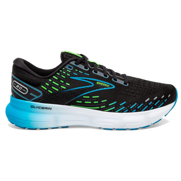 Brooks Men's Glycerin 20 - Black/Hawaiian Ocean/Green