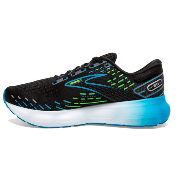 Brooks Men's Glycerin 20 - Black/Hawaiian Ocean/Green - Image 2