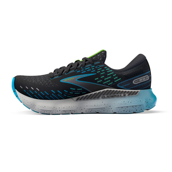 Brooks Men's Glycerin GTS 20 - Black/Hawaiian Ocean/Green - Image 2