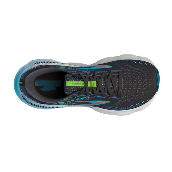 Brooks Men's Glycerin GTS 20 - Black/Hawaiian Ocean/Green - Image 5