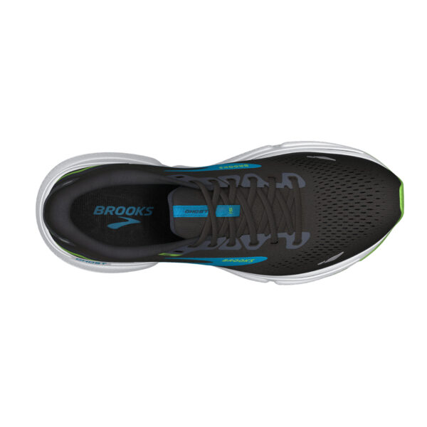 Brooks Men's Ghost 15 - Black/Hawaiian Ocean/Green - Image 5