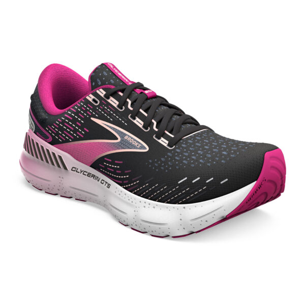 Brooks Women's Glycerin GTS 20 - Black/Fuchsia/Linen - Image 3