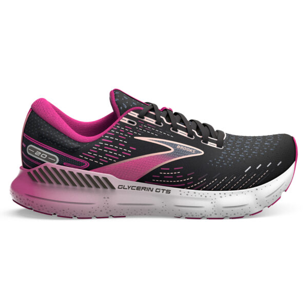 Brooks Women's Glycerin GTS 20 - Black/Fuchsia/Linen