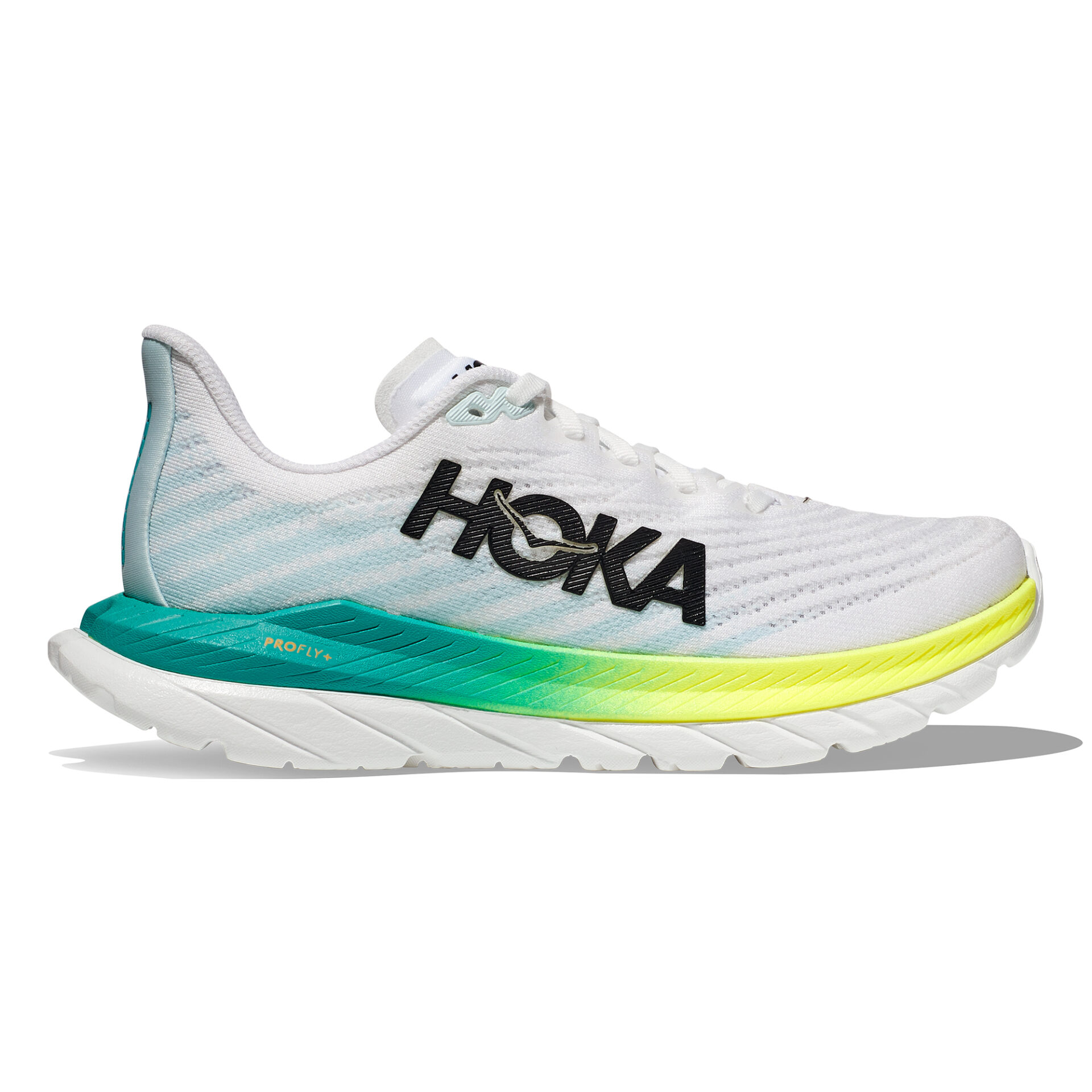 Hoka Men's Mach 5 - White/Blue Glass - Running Bath