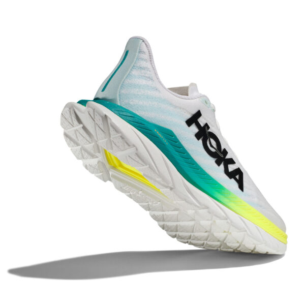 Hoka Men's Mach 5 - White/Blue Glass - Image 4