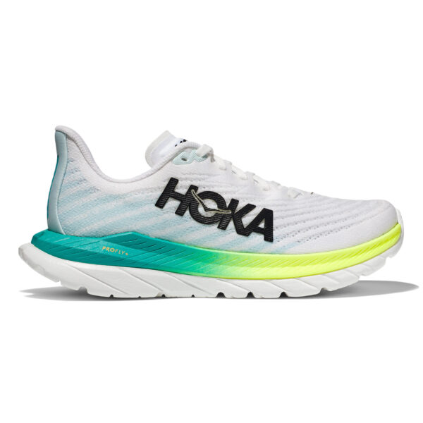 Hoka Women's Mach 5 - White/Blue Glass