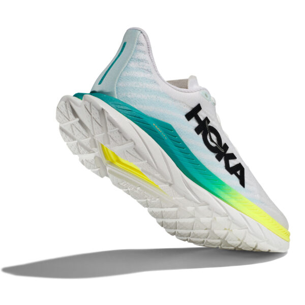 Hoka Women's Mach 5 - White/Blue Glass - Image 4