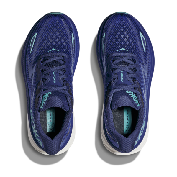 Hoka Women's Clifton 9 - Bellwether Blue/Evening Sky - Image 5