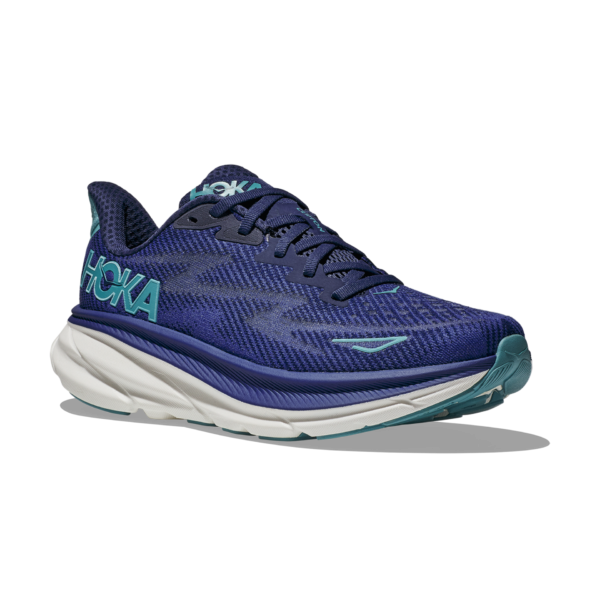 Hoka Women's Clifton 9 - Bellwether Blue/Evening Sky - Image 2