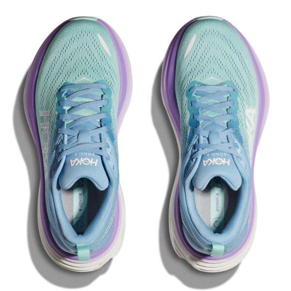 Hoka Women's Bondi 8 - Airy Blue/Sunlit Ocean - Image 5