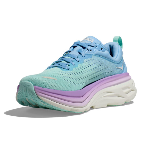 Hoka Women's Bondi 8 - Airy Blue/Sunlit Ocean - Image 3