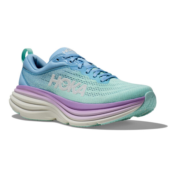 Hoka Women's Bondi 8 - Airy Blue/Sunlit Ocean - Image 2