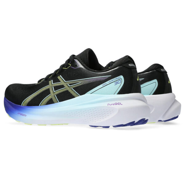 Asics Women's Gel-Kayano 30 - Black/Glow Yellow - Image 4