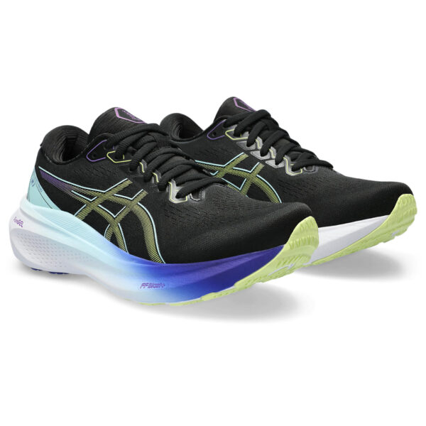 Asics Women's Gel-Kayano 30 - Black/Glow Yellow - Image 3