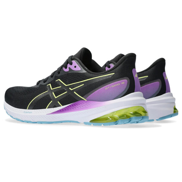 Asics Women's GT-1000 12 - Black/Glow Yellow - Image 4