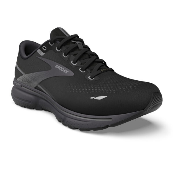 Brooks Men's Ghost 15 GTX - Black/Blackened Pearl/Alloy - Image 3