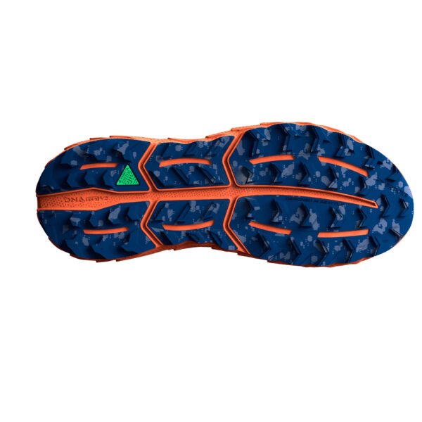 Brooks Men's Cascadia 17 - Sharp Green/Navy/Firecracker - Image 6