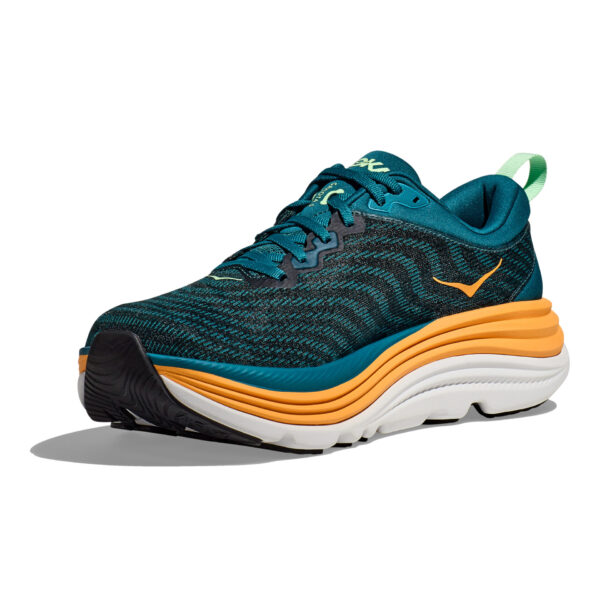 Hoka Men's Gaviota 5 - Deep Lagoon/Sherbert - Image 4