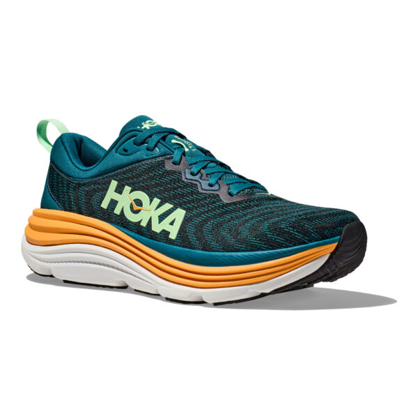 Hoka Men's Gaviota 5 - Deep Lagoon/Sherbert - Image 3