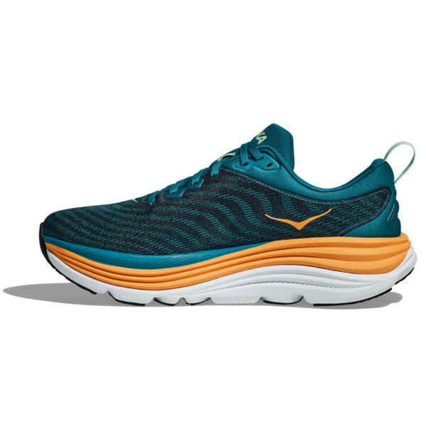 Hoka Men's Gaviota 5 - Deep Lagoon/Sherbert - Image 2