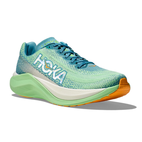 Hoka Men's Mach X - Ocean Mist/Lime Glow - Image 2