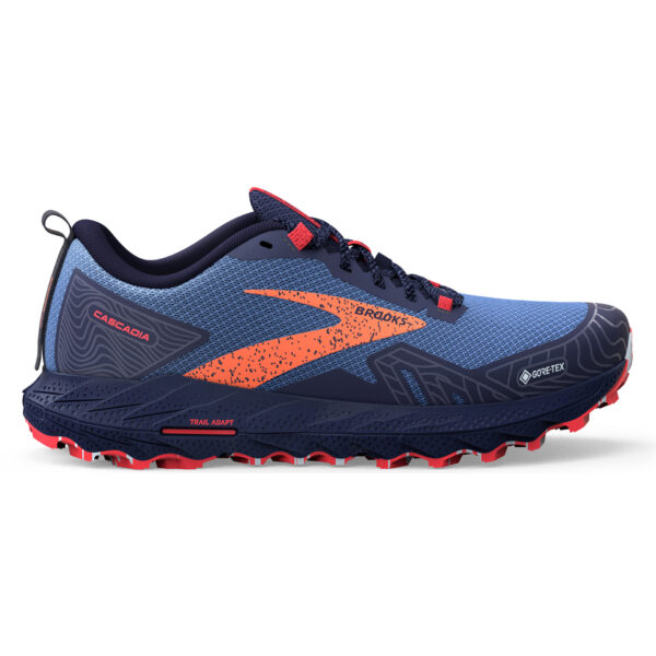 Brooks Women's Cascadia 17 GTX - Navy/Bittersweet/Peacoat