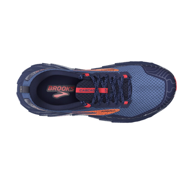 Brooks Women's Cascadia 17 GTX - Navy/Bittersweet/Peacoat - Image 5