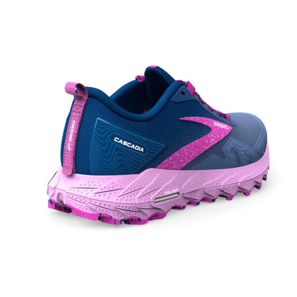 Brooks Women's Cascadia 17 - Navy/Purple/Violet - Image 4