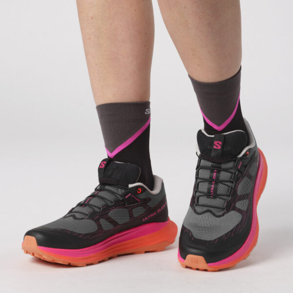 Salomon Women's Ultra Glide 2 - Plum Kitten/Black/Pink Glo - Image 2