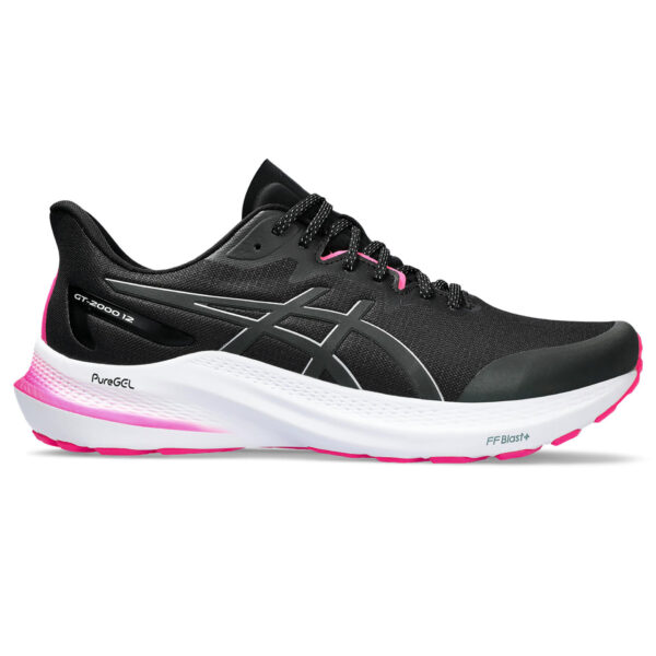 Asics Men's GT-2000 12 Lite-Show - Black/Pure Silver