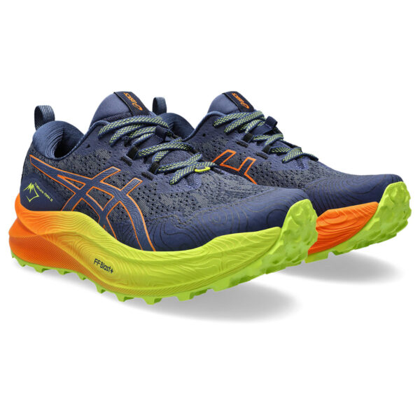 Asics Men's Trabuco Max 2 - Deep Ocean/Bright Orange - Image 3