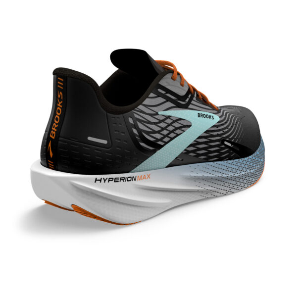 Brooks Men's Hyperion Max - Black/Grey/Orange Clown Fish - Image 4