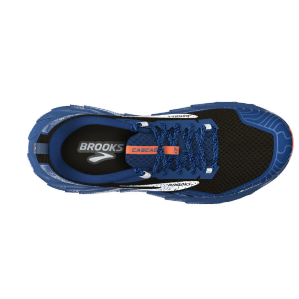 Brooks Men's Cascadia 17 GTX - Black/Blue/Firecracker - Image 5