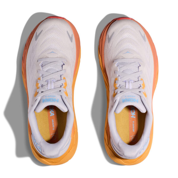Hoka Women's Arahi 6 - Nimbus Cloud/Blanc De Blanc - Image 5