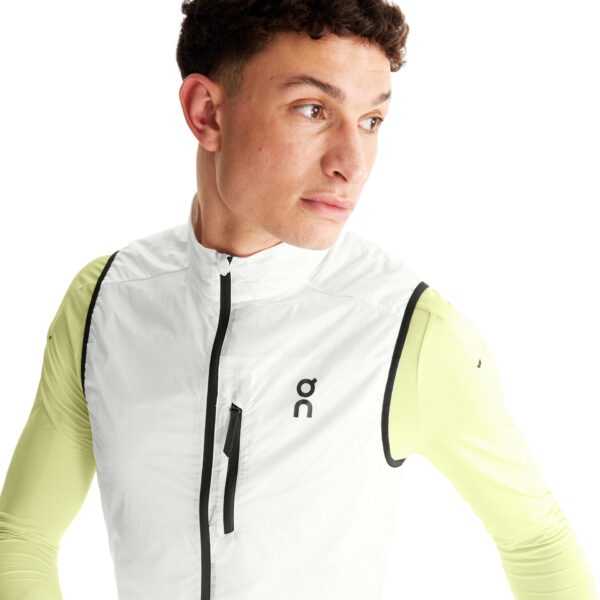 On Men's Weather Vest - White/Black - Image 4