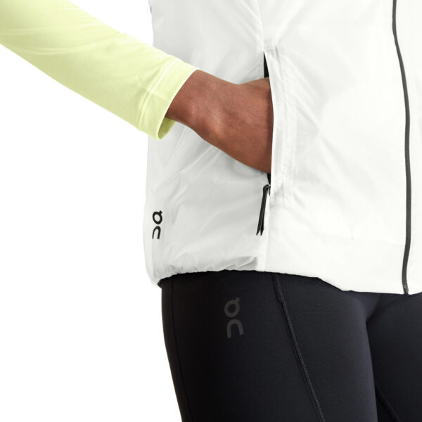 On Women's Weather Vest - White/Black - Image 5