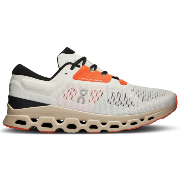 On Men's Cloudstratus 3 - Undyed White/Sand