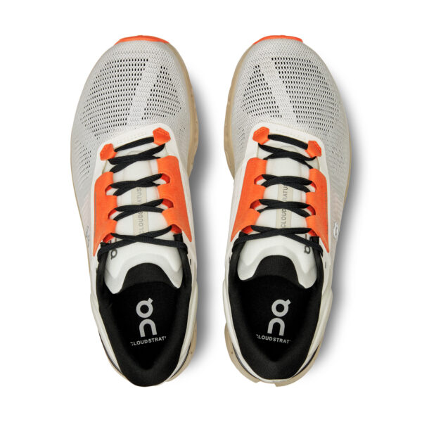 On Men's Cloudstratus 3 - Undyed White/Sand - Image 4