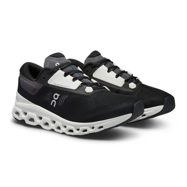 On Men's Cloudstratus 3 - Black/Frost - Image 3
