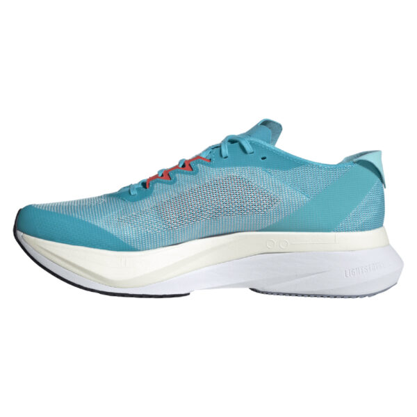 Adidas Men's Adizero Boston 12 - Lucid Cyan/Core Black/Flash Aqua - Image 2