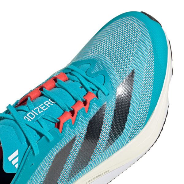 Adidas Men's Adizero Boston 12 - Lucid Cyan/Core Black/Flash Aqua - Image 7