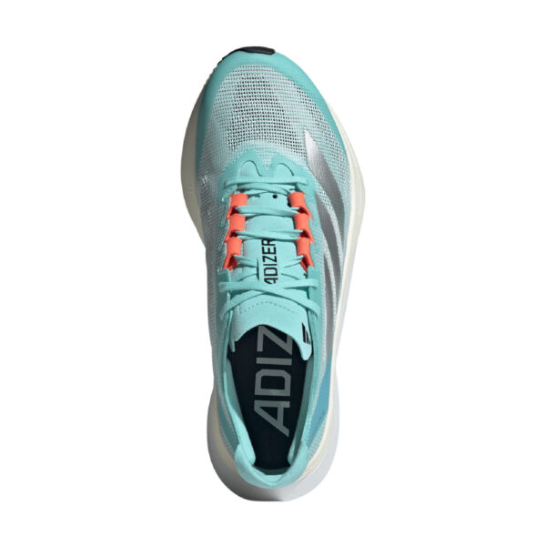 Adidas Women's Adizero Boston 12 - Flash Aqua/Silver Met./Light Aqua - Image 5