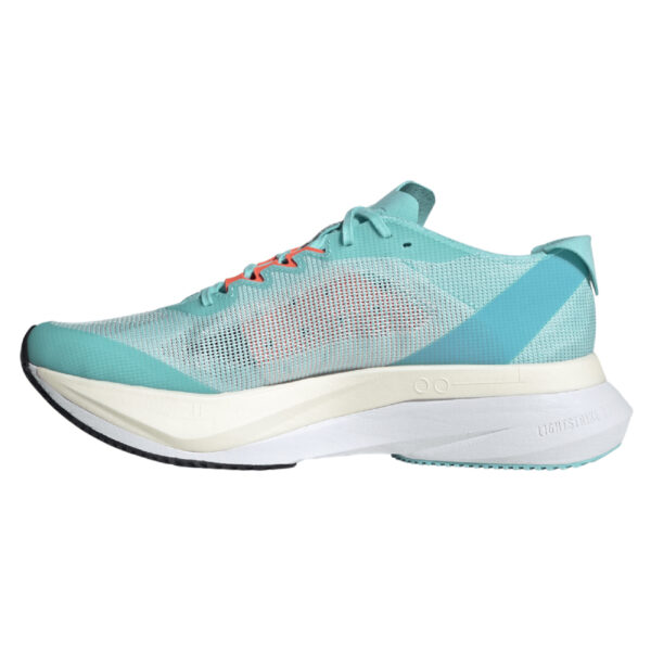 Adidas Women's Adizero Boston 12 - Flash Aqua/Silver Met./Light Aqua - Image 2