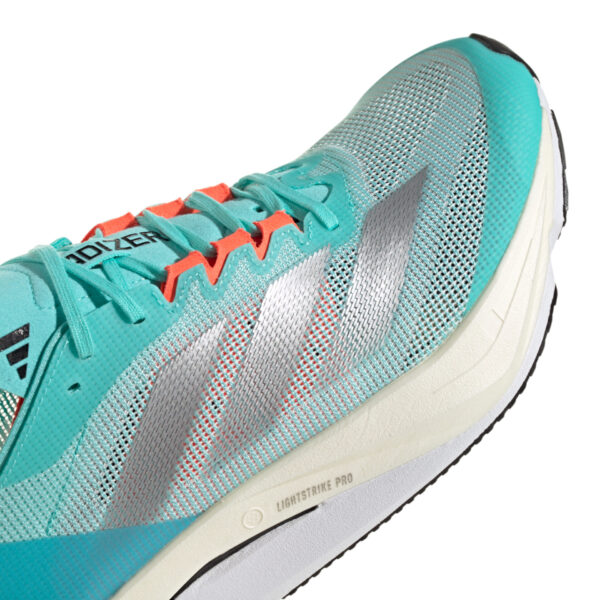 Adidas Women's Adizero Boston 12 - Flash Aqua/Silver Met./Light Aqua - Image 7