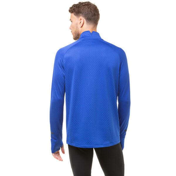 Ronhill Men's Tech Prism 1/2 Zip Tee - Cobalt/Flame - Image 4