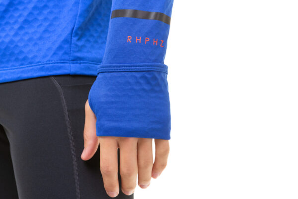 Ronhill Men's Tech Prism 1/2 Zip Tee - Cobalt/Flame - Image 7