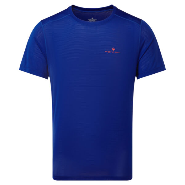 Ronhill Men's Tech S/S Tee - Dark Cobalt/Flame