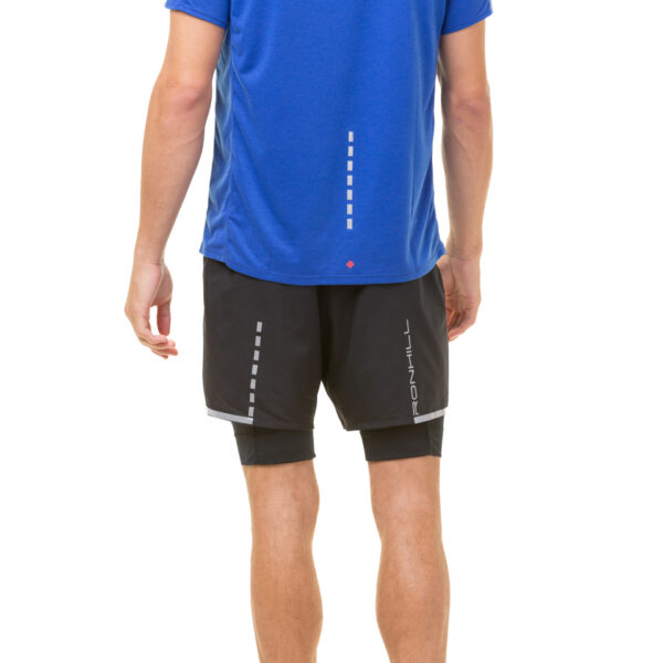 Ronhill Men's Tech Afterhours Twin Short - All Black - Image 4