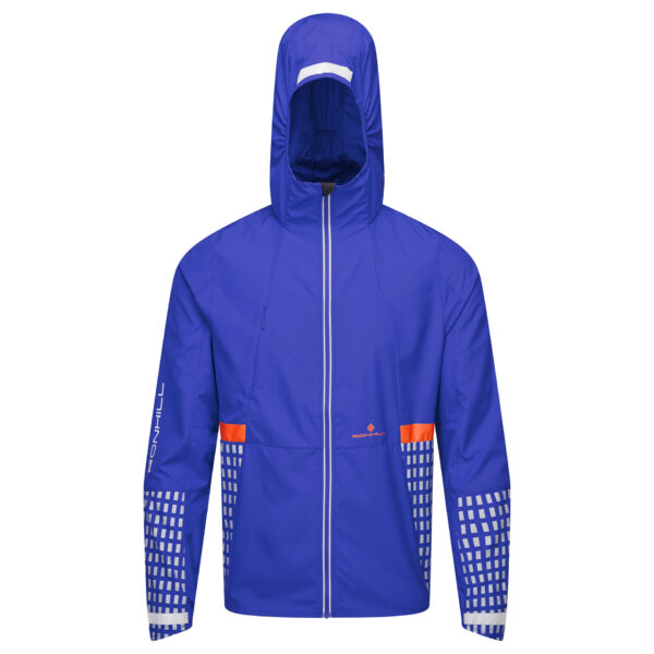 Ronhill Men's Tech Afterhours Jacket - Cobalt/Flame/Reflective