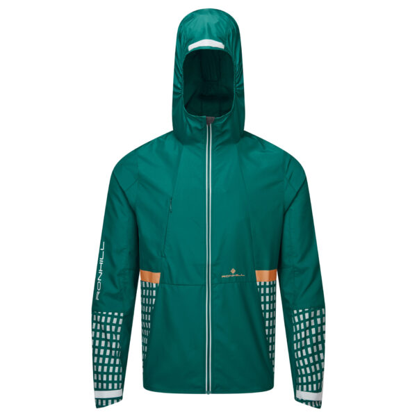 Ronhill Men's Tech Afterhours Jacket - Deep Lagoon/Copper/Reflective
